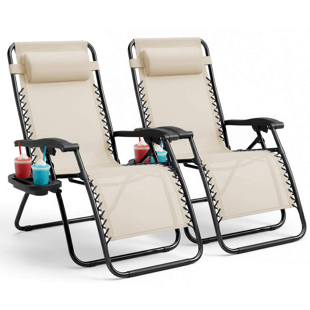 LUXURY Zero Gravity Chairs Set of 2