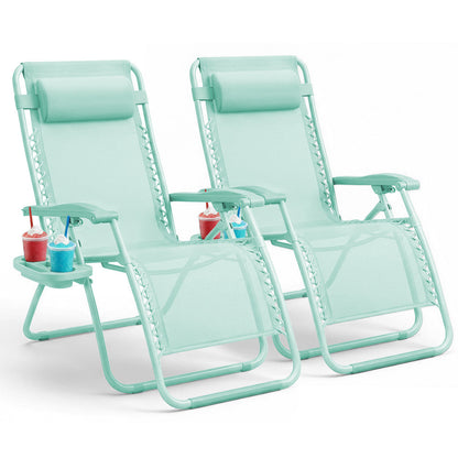 LUXURY Zero Gravity Chairs Set of 2