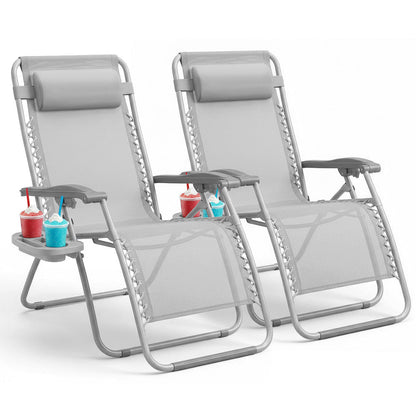 LUXURY Zero Gravity Chairs Set of 2
