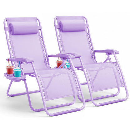 LUXURY Zero Gravity Chairs Set of 2