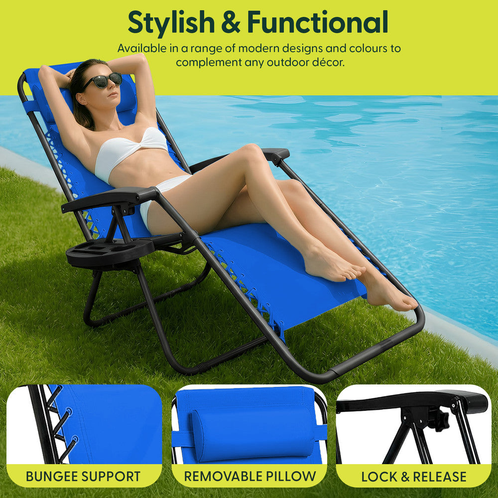 LUXURY Zero Gravity Chairs Set of 2