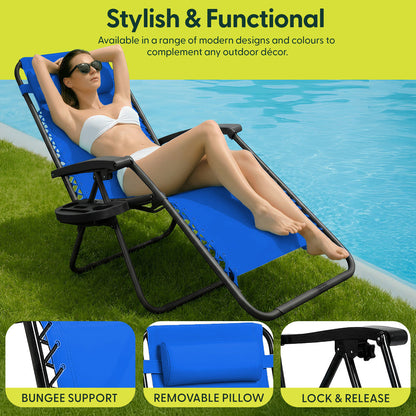 LUXURY Zero Gravity Chairs Set of 2