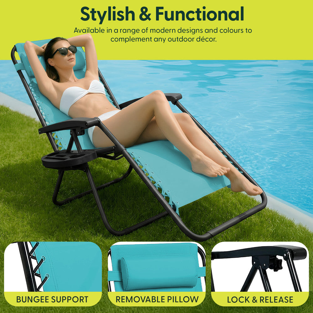 LUXURY Zero Gravity Chairs Set of 2