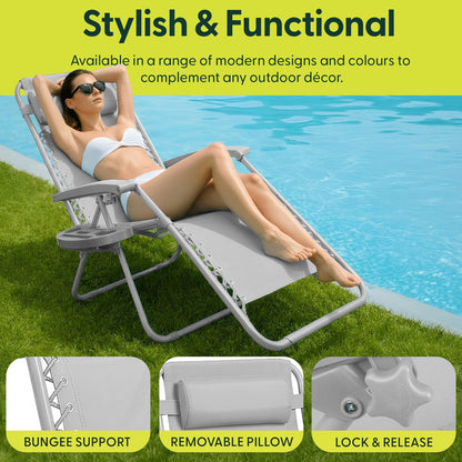 LUXURY Zero Gravity Chairs Set of 2
