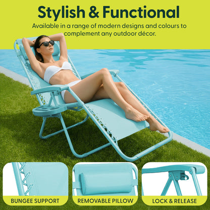 LUXURY Zero Gravity Chairs Set of 2