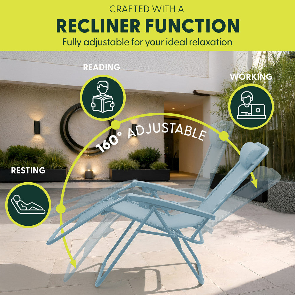 LUXURY Zero Gravity Chairs Set of 2
