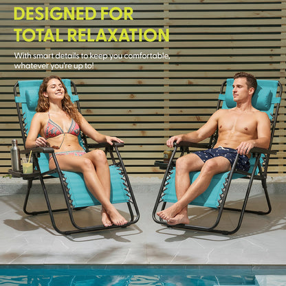 LUXURY Zero Gravity Chairs Set of 2