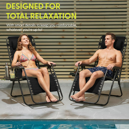 LUXURY Zero Gravity Chairs Set of 2