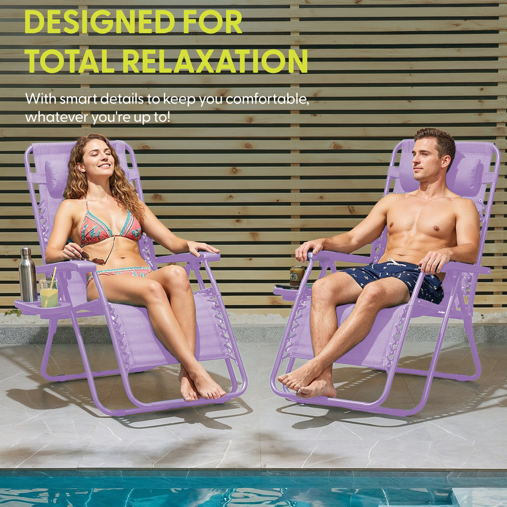 LUXURY Zero Gravity Chairs Set of 2
