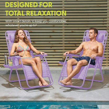 LUXURY Zero Gravity Chairs Set of 2