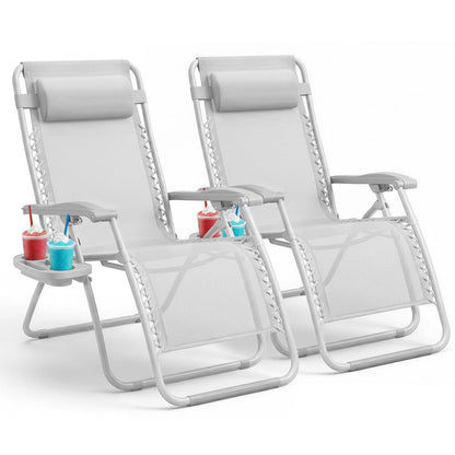 LUXURY Zero Gravity Chairs Set of 2